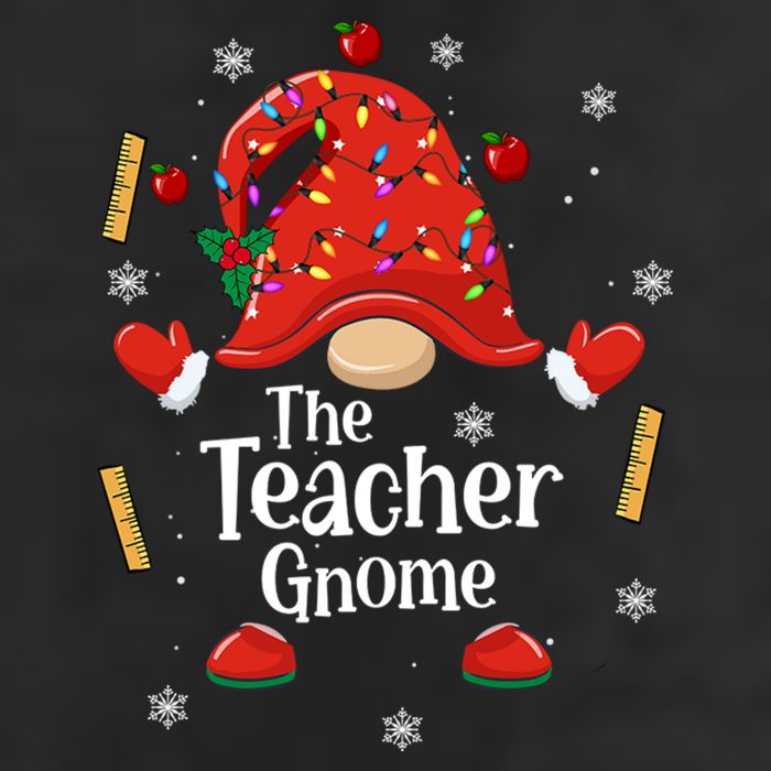 The Teacher Gnome Holiday Festive 11oz C Handle Ceramic Mug