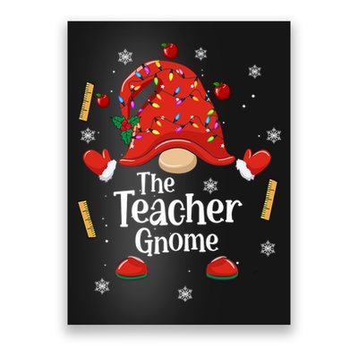The Teacher Gnome Holiday Festive Poster