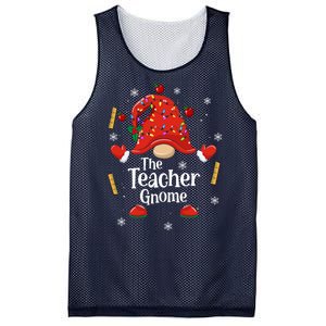 The Teacher Gnome Holiday Festive Mesh Reversible Basketball Jersey Tank