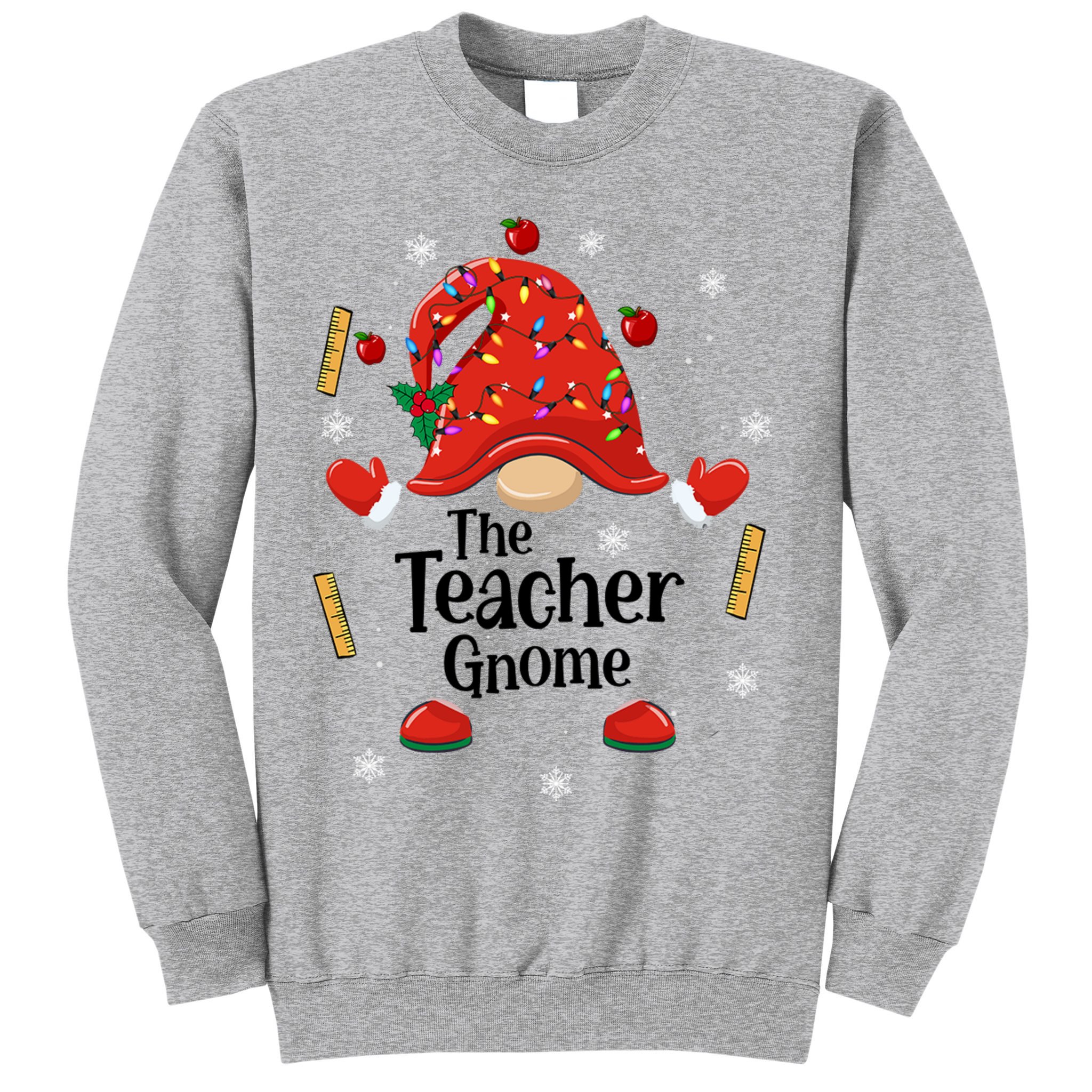 The Teacher Gnome Holiday Festive Sweatshirt