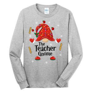 The Teacher Gnome Holiday Festive Tall Long Sleeve T-Shirt