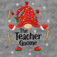 The Teacher Gnome Holiday Festive Tall Hoodie