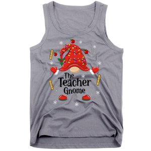 The Teacher Gnome Holiday Festive Tank Top