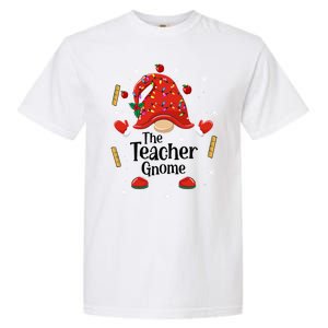 The Teacher Gnome Holiday Festive Garment-Dyed Heavyweight T-Shirt