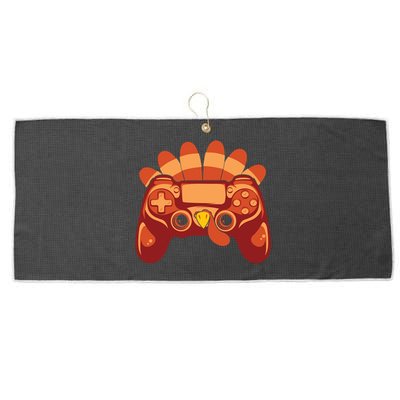 Thanksgiving Turkey Gaming Controller Video Game Gift Large Microfiber Waffle Golf Towel