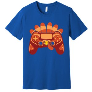 Thanksgiving Turkey Gaming Controller Video Game Gift Premium T-Shirt