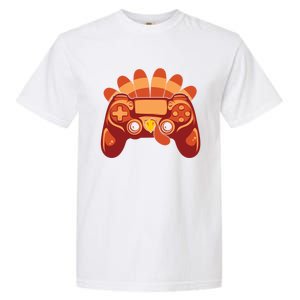 Thanksgiving Turkey Gaming Controller Video Game Gift Garment-Dyed Heavyweight T-Shirt