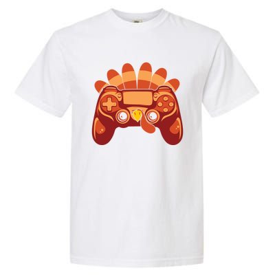 Thanksgiving Turkey Gaming Controller Video Game Gift Garment-Dyed Heavyweight T-Shirt