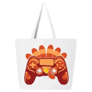 Thanksgiving Turkey Gaming Controller Video Game Gift 25L Jumbo Tote