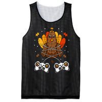 Thanksgiving Turkey Gamer Controller Fun Mesh Reversible Basketball Jersey Tank