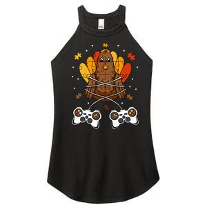 Thanksgiving Turkey Gamer Controller Fun Women's Perfect Tri Rocker Tank