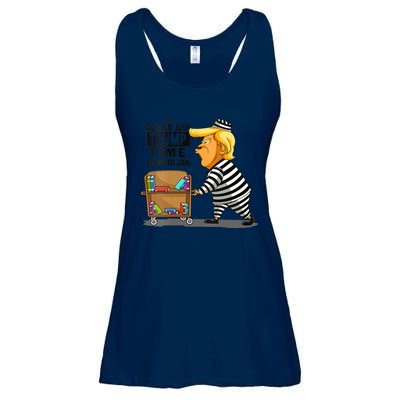 Time To Go To Jail Funny Anti Trump Ladies Essential Flowy Tank