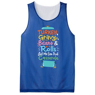 Thanksgiving Turkey Gravy Casserole Gift Mesh Reversible Basketball Jersey Tank