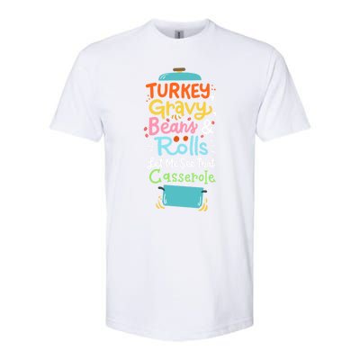 Thanksgiving Turkey Gravy Casserole Gift Softstyle CVC T-Shirt