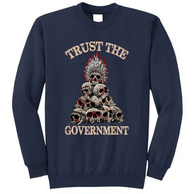 Trust The Government Skull Native American Vintage Sweatshirt