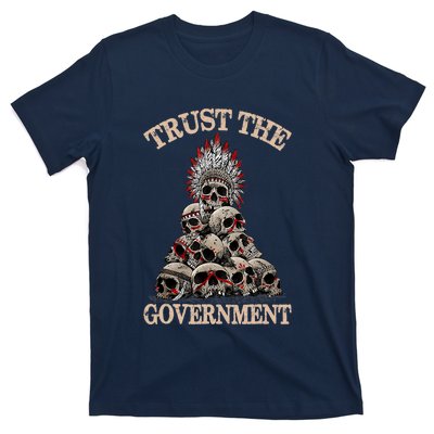 Trust The Government Skull Native American Vintage T-Shirt