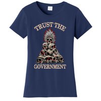 Trust The Government Skull Native American Vintage Women's T-Shirt