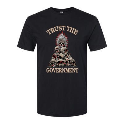 Trust The Government Skull Native American Vintage Softstyle CVC T-Shirt