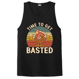 Time To Get Basted Funny Beer Thanksgiving Turkey Ing Gift PosiCharge Competitor Tank