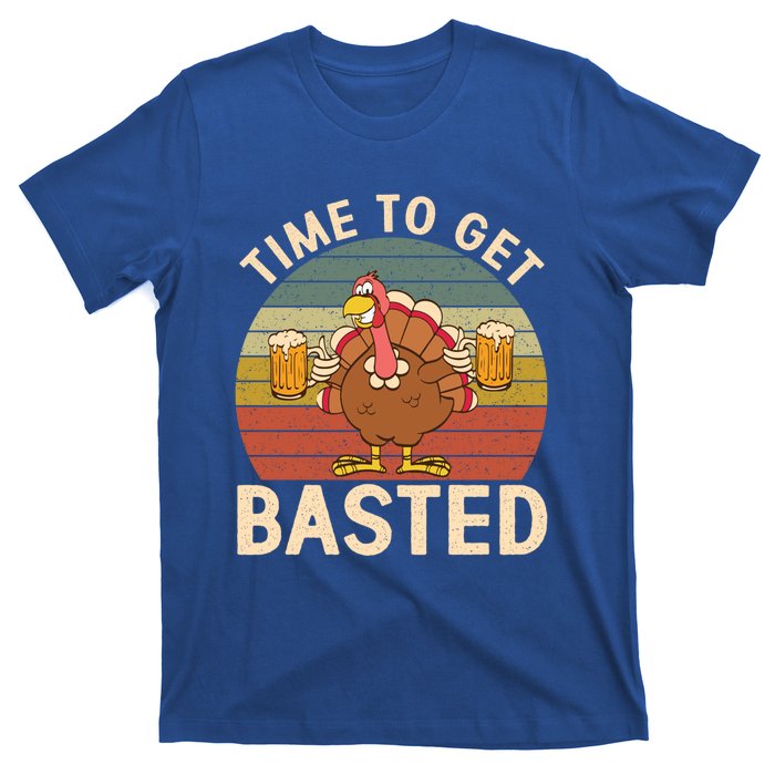 Time To Get Basted Funny Beer Thanksgiving Turkey Ing Gift T-Shirt