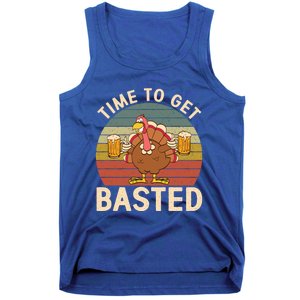 Time To Get Basted Funny Beer Thanksgiving Turkey Ing Gift Tank Top