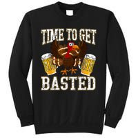 Time To Get Basted Funny Beer Thanksgiving Turkey Gift Sweatshirt