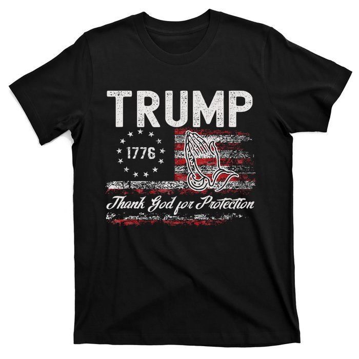 Trump Thank God For Protection President Donald Trump Tank Top T-Shirt