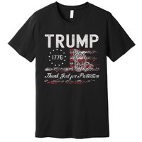 Trump Thank God For Protection President Donald Trump Tank Top Premium T-Shirt