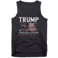 Trump Thank God For Protection President Donald Trump Tank Top Tank Top