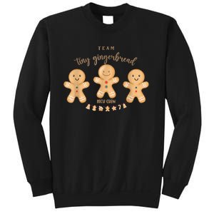 Team Tiny Gingerbread NICU Crew Nurse Christmas Hospital  Sweatshirt