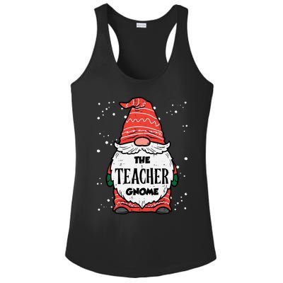 The Teacher Gnome Xmas Matching Christmas Pajamas For Family Cute Gift Ladies PosiCharge Competitor Racerback Tank