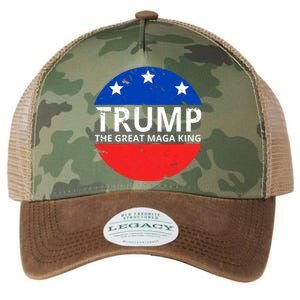 Trump The Great Maga King Logo Legacy Tie Dye Trucker Hat