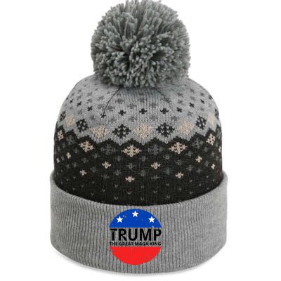 Trump The Great Maga King Logo The Baniff Cuffed Pom Beanie