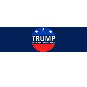 Trump The Great Maga King Logo Bumper Sticker