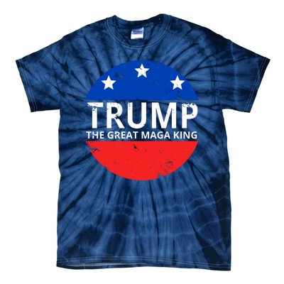 Trump The Great Maga King Logo Tie-Dye T-Shirt