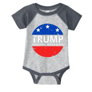 Trump The Great Maga King Logo Infant Baby Jersey Bodysuit