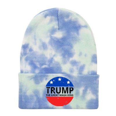 Trump The Great Maga King Logo Tie Dye 12in Knit Beanie