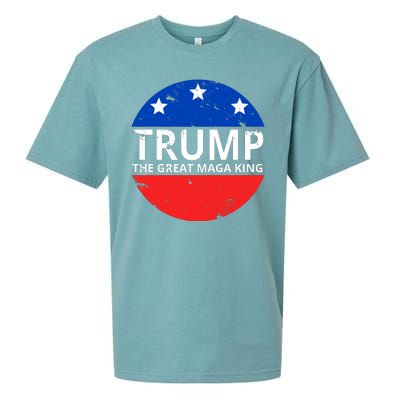 Trump The Great Maga King Logo Sueded Cloud Jersey T-Shirt