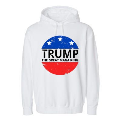 Trump The Great Maga King Logo Garment-Dyed Fleece Hoodie