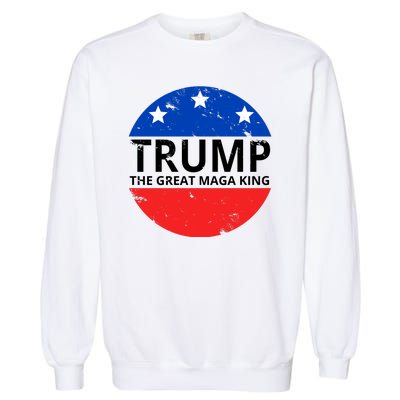 Trump The Great Maga King Logo Garment-Dyed Sweatshirt