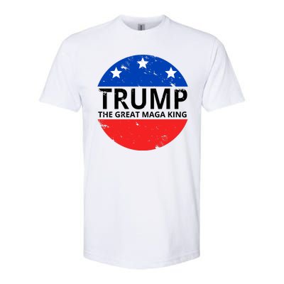 Trump The Great Maga King Logo Softstyle CVC T-Shirt