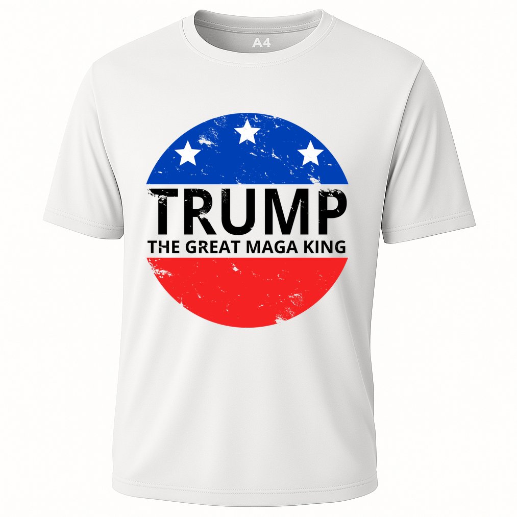 Trump The Great Maga King Logo Cooling Performance Crew T-Shirt