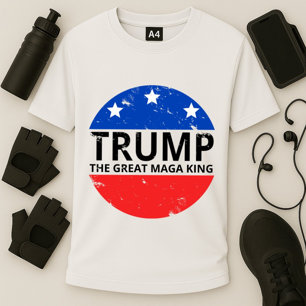 Trump The Great Maga King Logo Cooling Performance Crew T-Shirt