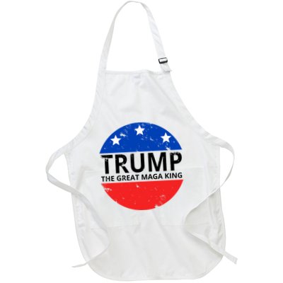 Trump The Great Maga King Logo Apron