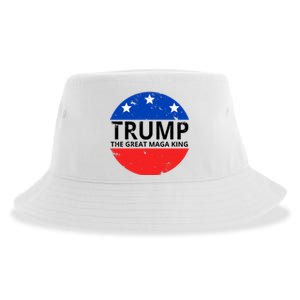 Trump The Great Maga King Logo Sustainable Bucket Hat