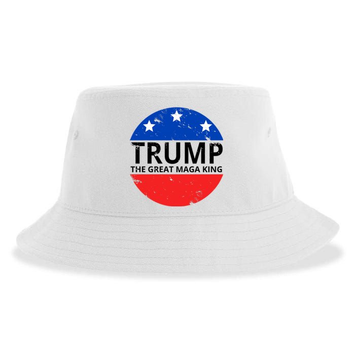 Trump The Great Maga King Logo Sustainable Bucket Hat