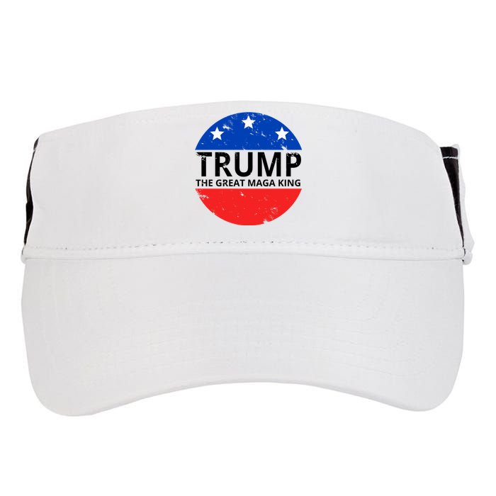 Trump The Great Maga King Logo Adult Drive Performance Visor