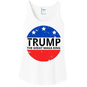 Trump The Great Maga King Logo Ladies Essential Tank