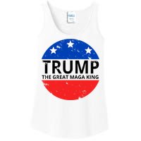 Trump The Great Maga King Logo Ladies Essential Tank