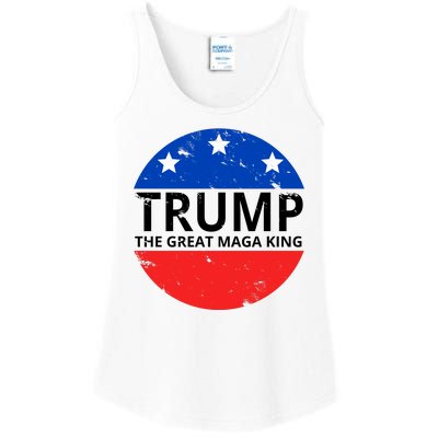 Trump The Great Maga King Logo Ladies Essential Tank